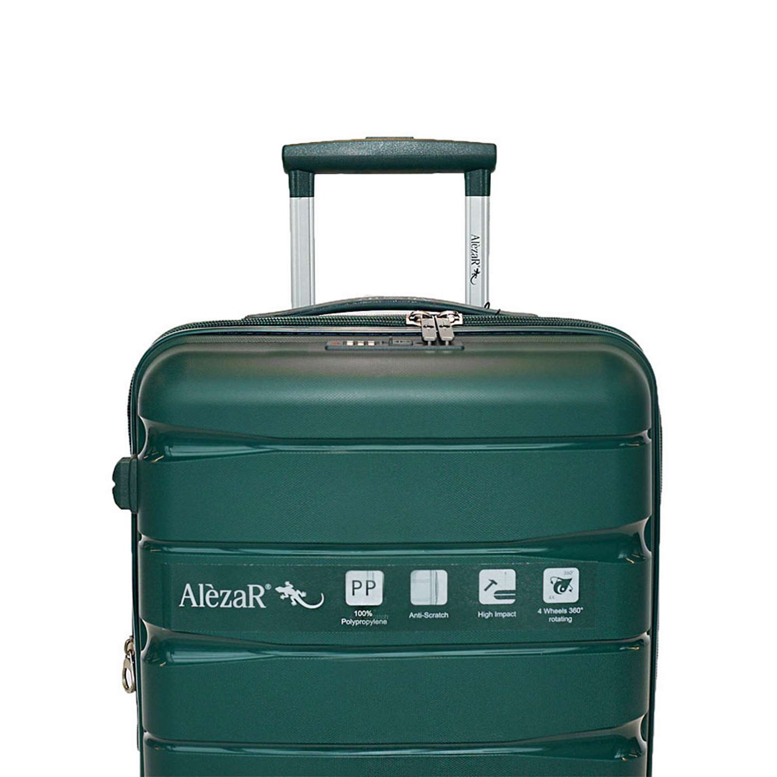 Alezar Lux Digitex Набор чемоданов Зеленый ( 20" 24" 28")